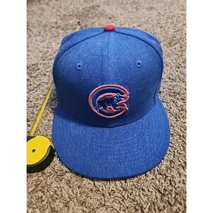 New Era‎ 59Fifty Men Women Cap Chicago Cubs Royal Blue Hat 7 1/2